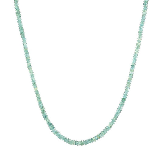 LaViano Fashion 18K White Gold Apatite Beaded Necklace