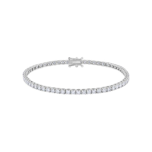 LaViano Fashion 14K White Gold Diamond Bracelet