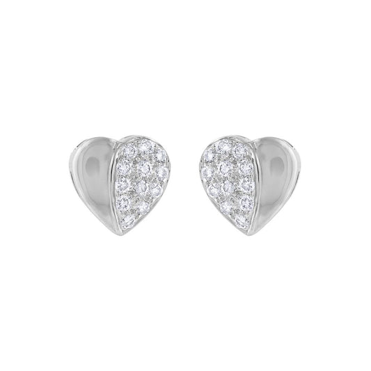 LaViano Fashion 18K White Gold Diamond Earrings Diamonds .25 Carats
