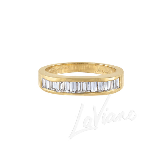 LaViano Fashion 14K Yellow Gold Diamond Wedding Band