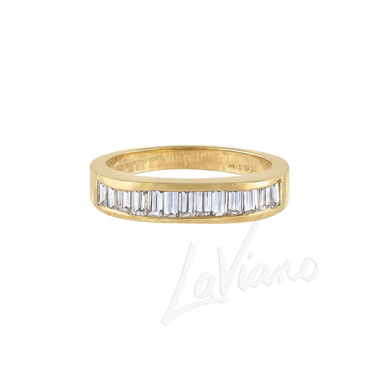 LaViano Fashion 14K Yellow Gold Diamond Wedding Band