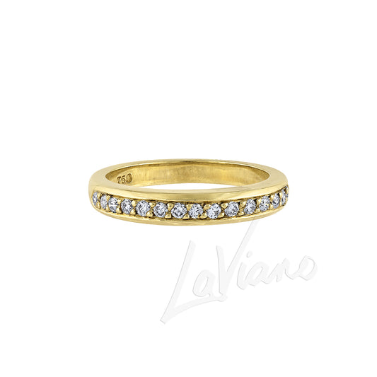 Honora 18K Yellow Gold Diamond Wedding Band