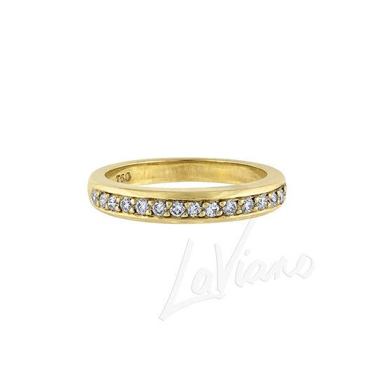 Honora 18K Yellow Gold Diamond Wedding Band