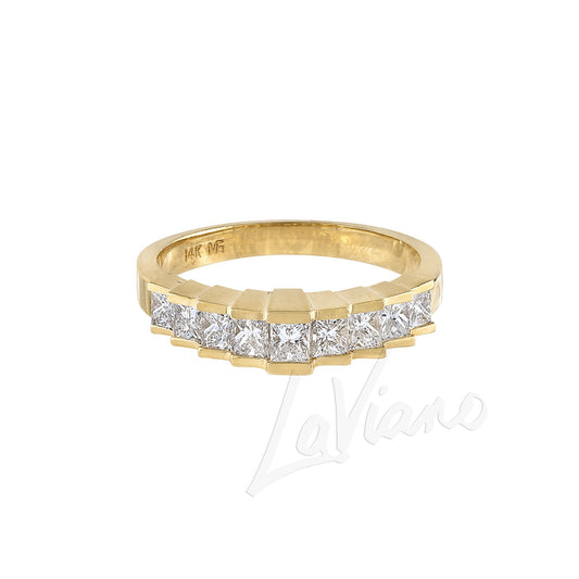 LaViano Fashion 14K Yellow Gold Diamond Band