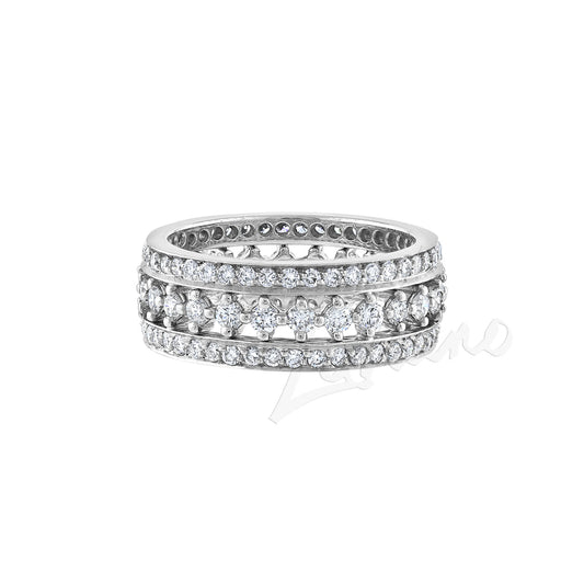 LaViano Fashion Platinum Diamond Band