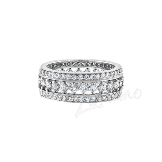 LaViano Fashion Platinum Diamond Band