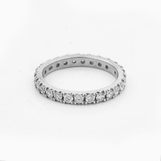 Azul Platinum Diamond Eternity Wedding Band