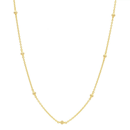 Gurhan 22K Spell Gold Station Diamond Necklace