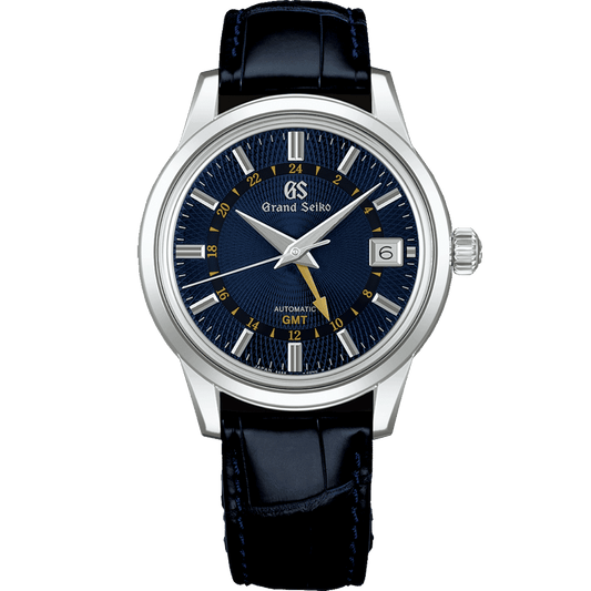 GRAND SEIKO SS MECHANINCAL AUTO 3 DAY GMT BLUE DIAL MODLE : SBGM257
