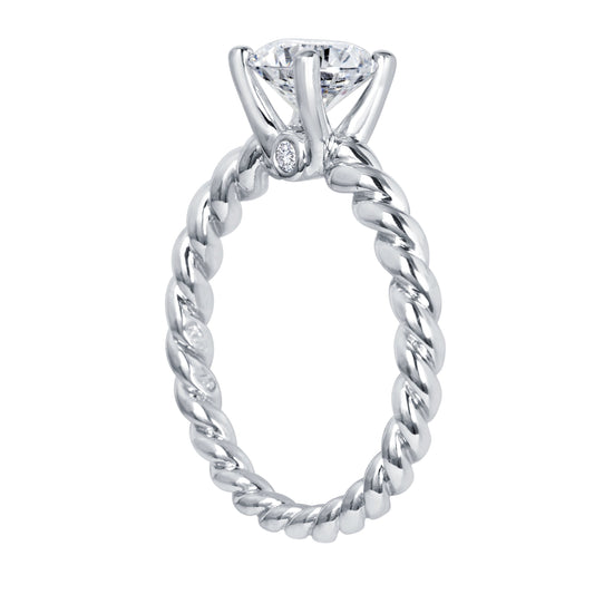Azul Platinum Diamond Semi Mounting