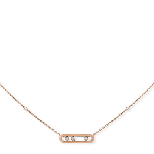 Messika 18K Rose Gold Baby Move Diamond Necklace