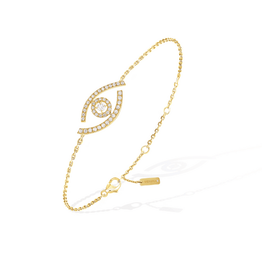 Messika 18K Yellow Gold Lucky Eye Diamond Bracelet