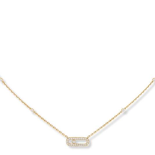 Messika 18K Yellow Gold Move Uno Diamond Necklace