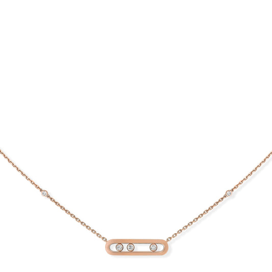 Messika 18K Rose Gold Baby Move Diamond Necklace