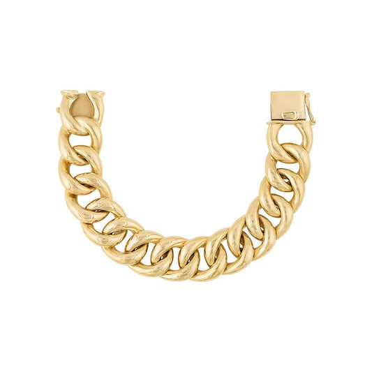 LaViano Fashion 14K Yellow Gold Curb Link Bracelet