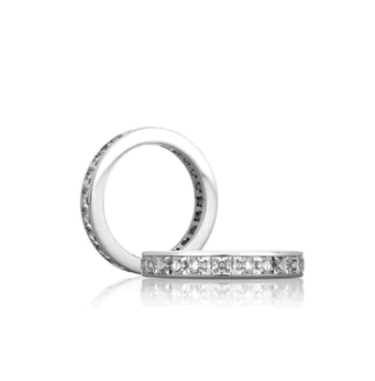 A Link Platinum Diamond Eternity Wedding Band
