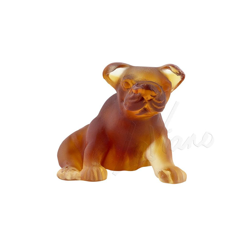 Daum Crystal Amber Mini Puppy