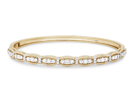 LaViano Fashion 14K Two Tone Diamond Bracelet