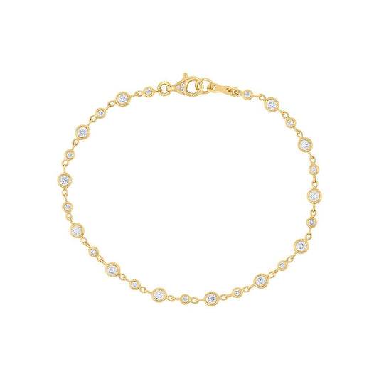 LaViano Fashion 18K Yellow Gold Diamond Bracelet
