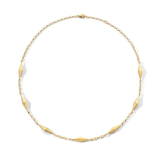 Monica Rich Kosann 18K Yellow Gold Station Necklace