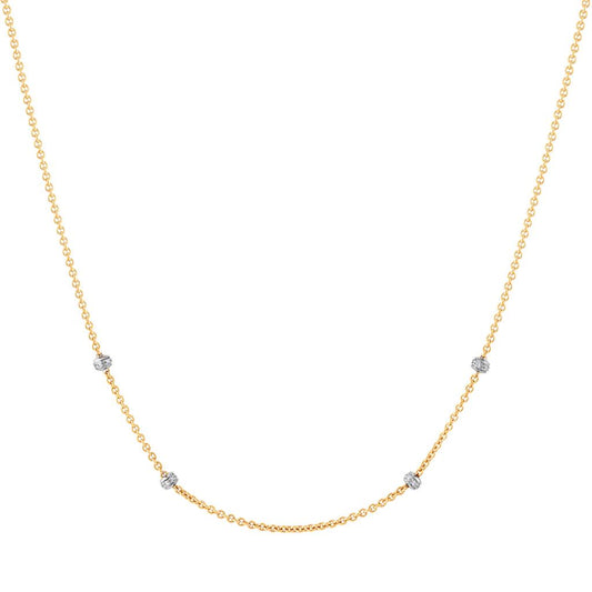 LaViano Fashion 18K Yellow Gold Diamond Necklace