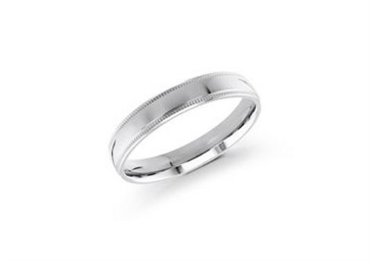 LaViano Fashion PLatinum Wedding Band 4MM Size 10