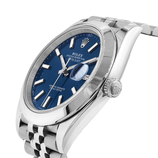 Datejust 41 mm Blue Dial Sticks 126300