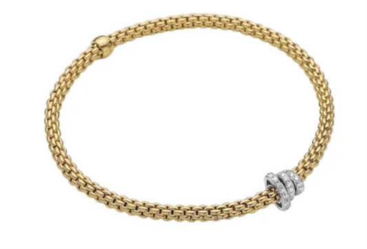 FOPE 18K Yellow Gold Diamond Bracelet