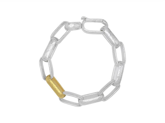 Gurhan Sterling Silver 24K Layered Yellow Gold Hoopla Bracelet