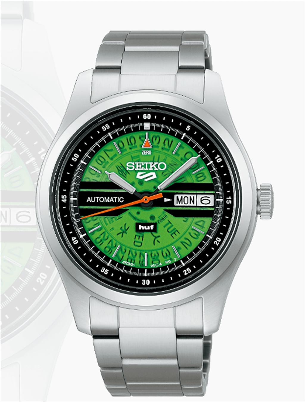 SEIKO HUF 腕時計 グリーンダイヤル SEIKO 5 Sports HUF Skateboards Limited Edition 39mm Automatic