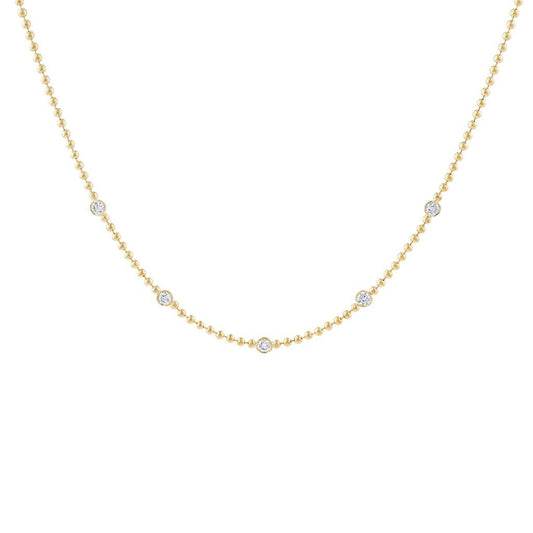 LaViano Fashion 14K Yellow Gold Diamond Necklace