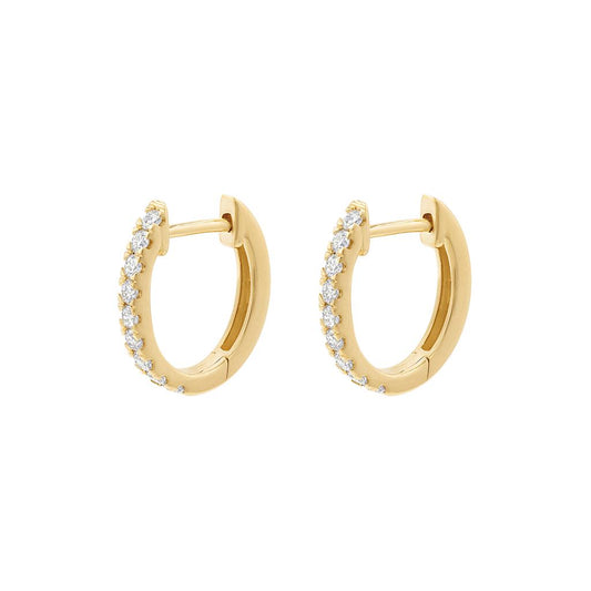 LaViano Fashion 14K Yellow Gold Diamond Earrings