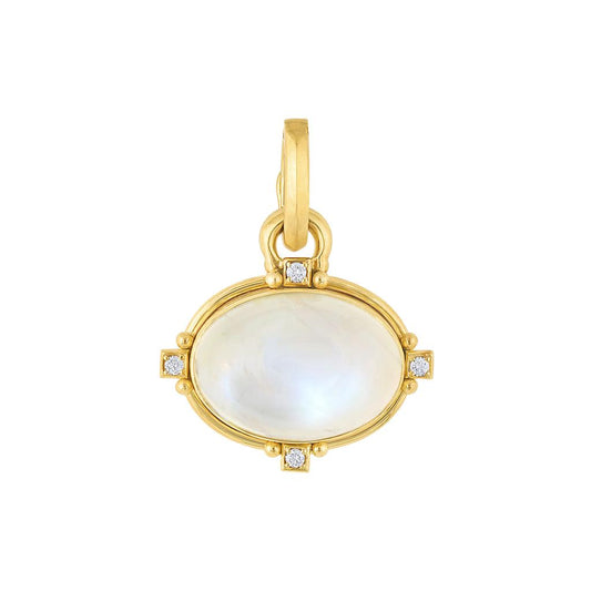 Mazza 14K Yellow Gold Moonstone and Diamond Pendant