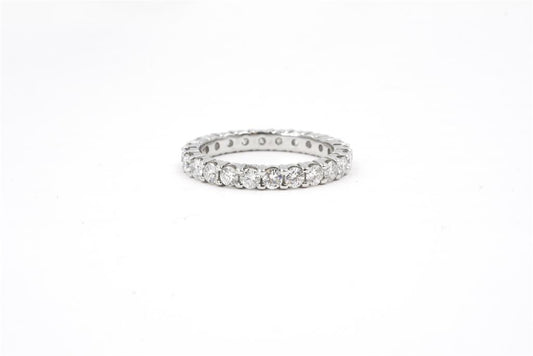 A Link Platinum Diamond Eternity Wedding Band