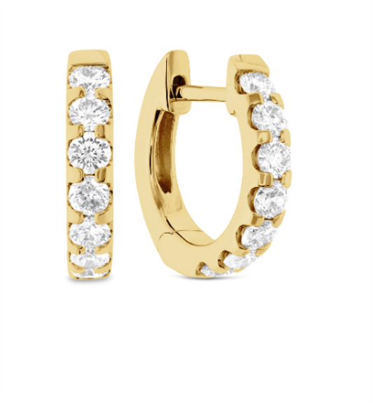 LaViano Fashion 14K Yellow Gold Diamond Earrings