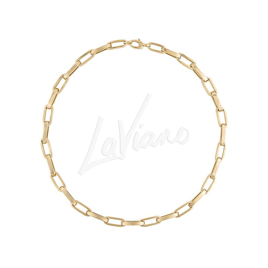 LaViano Fashion 18K Yellow Gold Link Necklace