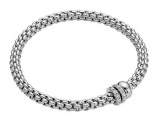 FOPE 18K White Gold Bracelet Diamonds