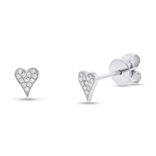 Shy Creations 14K White Gold Diamond Earrings