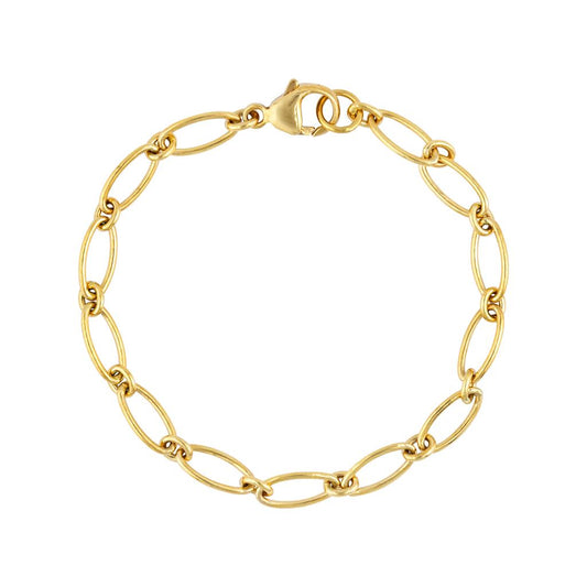 Carelle 18K Yellow Gold Oval Link Bracelet