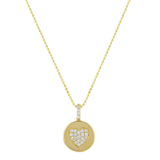 LaViano Fashion 14K Yellow Gold Diamond Pendant