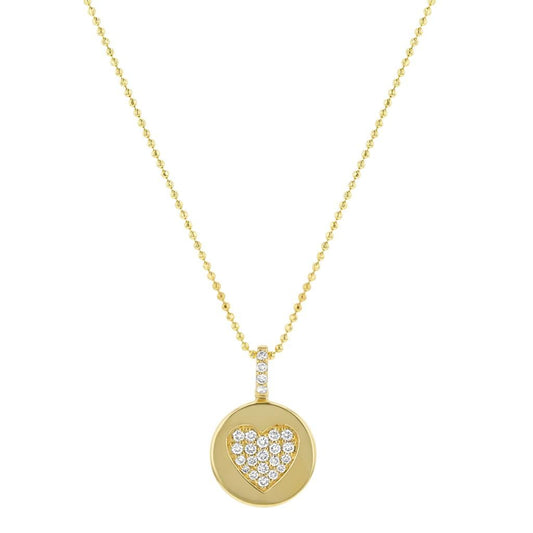 LaViano Fashion 14K Yellow Gold Diamond Pendant