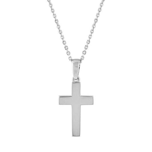 LaViano Fashion 14K White Gold Cross