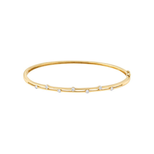 LaViano Fashion 14K Yellow Gold Diamond Bracelet