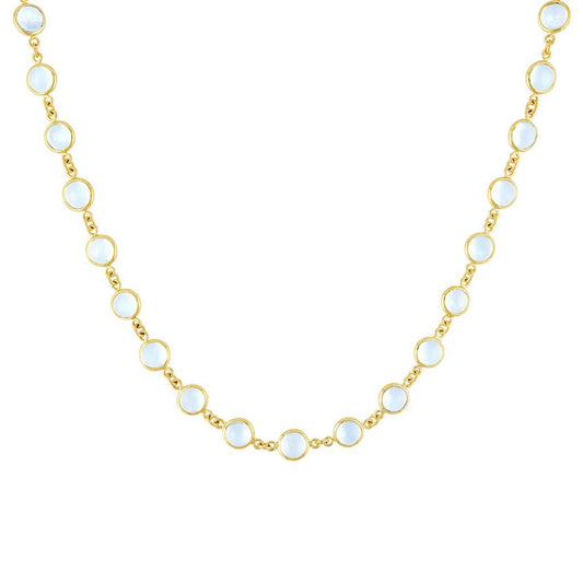 Mazza 14K Yellow Gold Moonstone Necklace