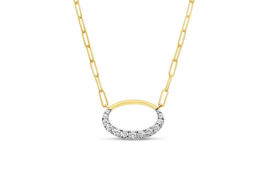 Frederic Sage 14K Yellow Gold Diamond Necklace