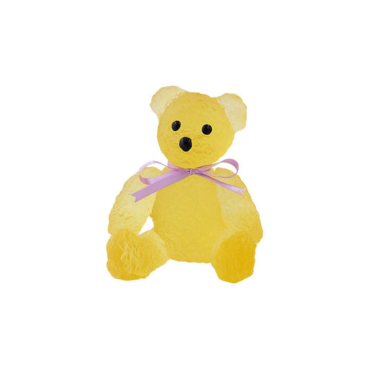 Daum Crystal Yellow Doudours By Serge Mansau