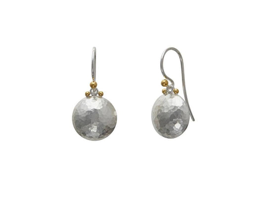 Gurhan Sterling Silver Earrings Layered with 24K Yellow Gold