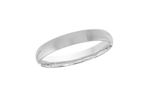 LaViano Fashion 18K White Gold Wedding Band 2MM Size 7