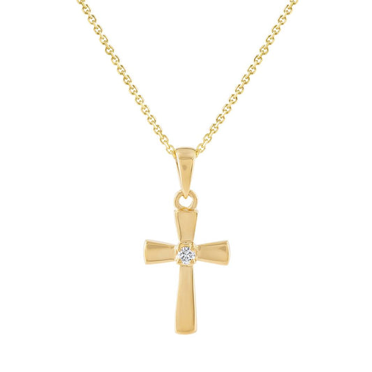 LaViano Fashion 14K Yellow Gold Cross