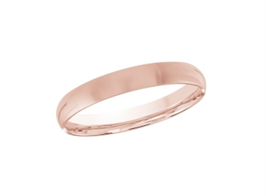 LaViano Fashion 18K Rose Gold Wedding Band 2MM Size 6